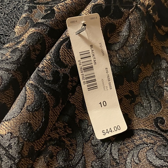 Worthington Black Lace Brocade Pencil Skirt NWT - Picture 3 of 3